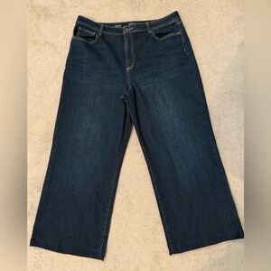 Ana Wide Leg Dark Blue Jeans 18